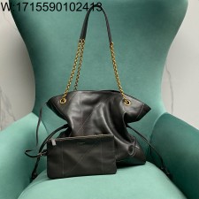 Pomegrante 생로랑 램스킨 소재의 JAMIE 토트 809824 34*9*35cm 다크 그레이