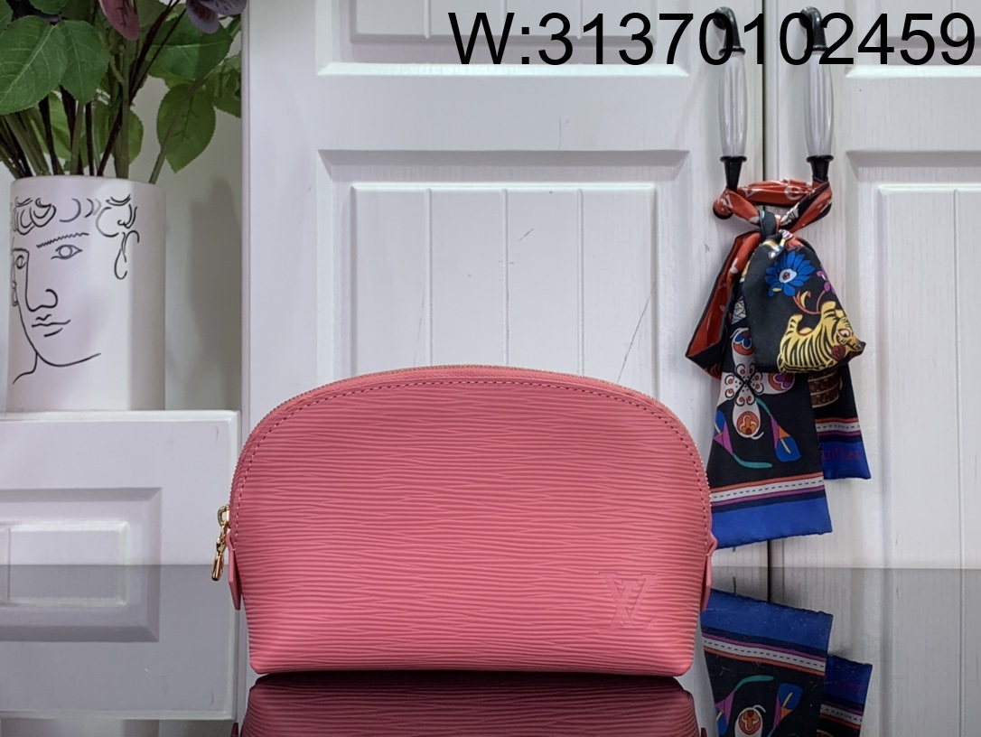 [88factory] 루이비통 코스메틱 파우치 PM M15198 12*6*19cm 핑크