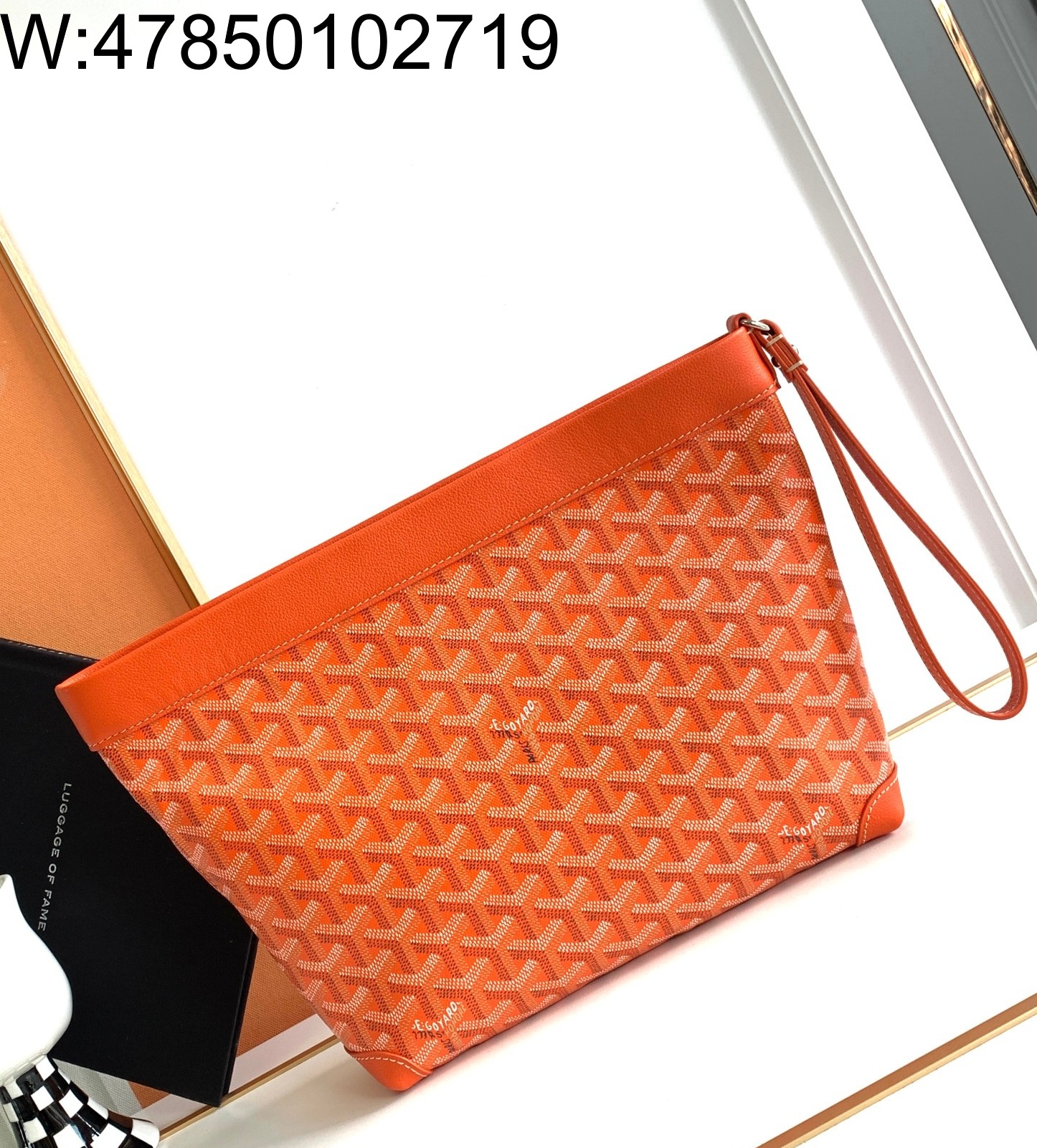 [리미티드] 고야드 콘티 파우치 24*6.5*22cm 오랜지