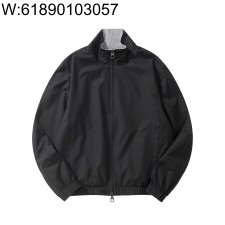 [흰] 로로 피아나 Windmate 러버시블 봄버자켓 양면 블랙 그레이