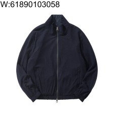 [흰] 로로 피아나 Windmate 러버시블 봄버자켓 양면 블랙 네이비