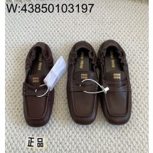 [LP공장] 미우미우 빈티지 모노그램 나파 로퍼 브라운