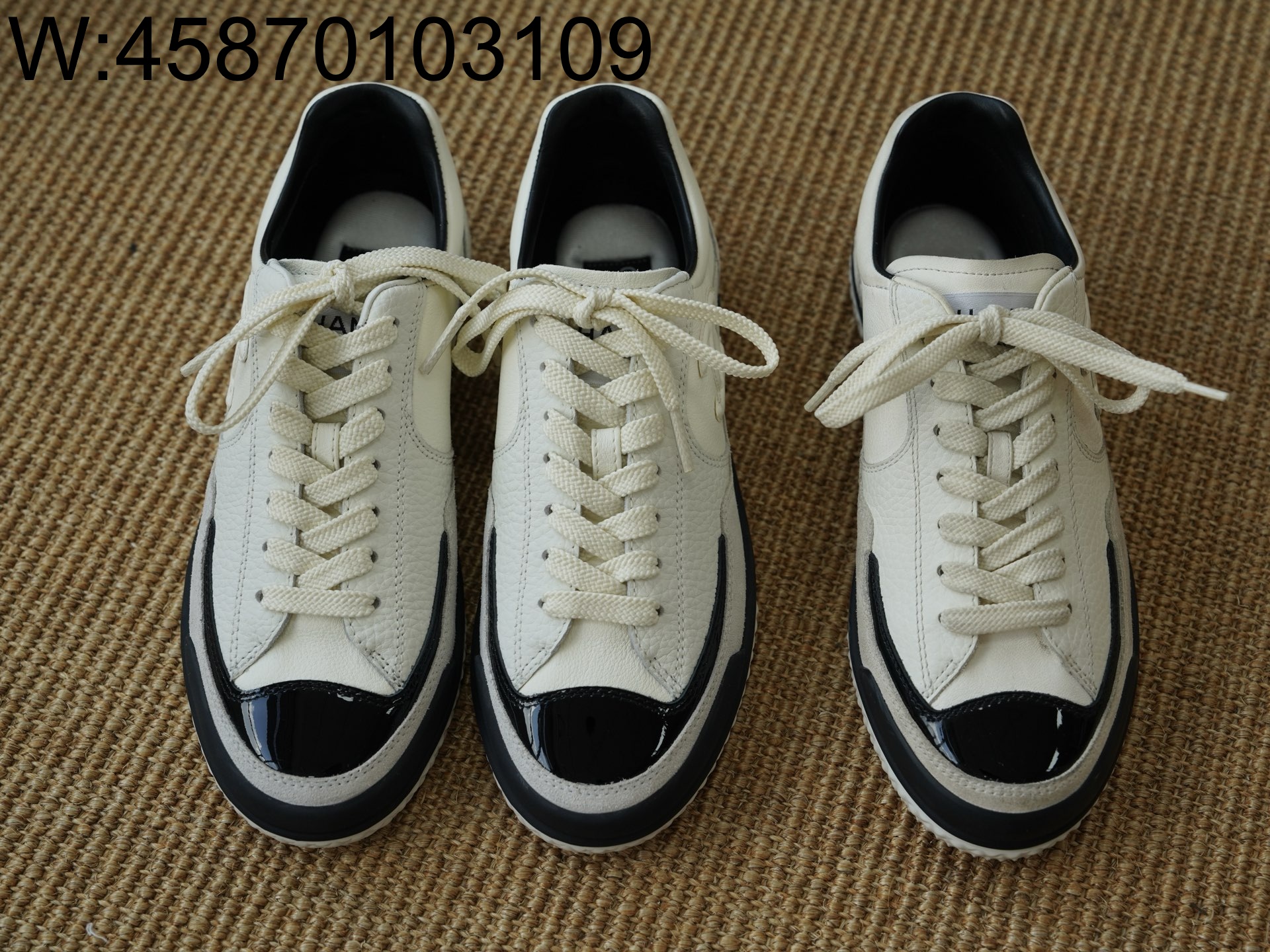 [LP공장] 샤넬 25K 독일군 스니커즈 배색 화이트