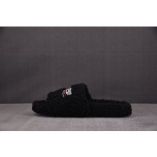 【GD】발렌시아가 퍼 슬리퍼 화이트