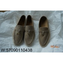 [LP공장] 로로피아나 썸머 참 워크 스웨이드 카프스킨 로퍼 레인 드롭