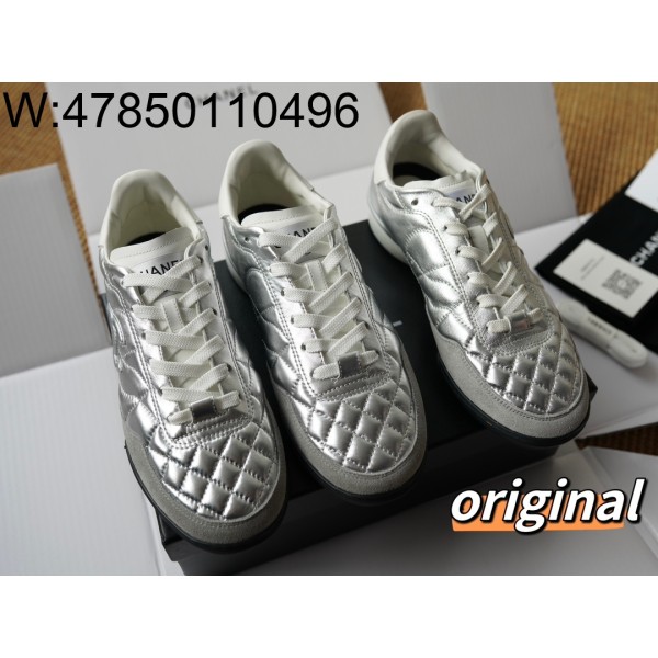 [LP공장] 샤넬 24SS 모노그램 퀼팅 스니커즈 실버