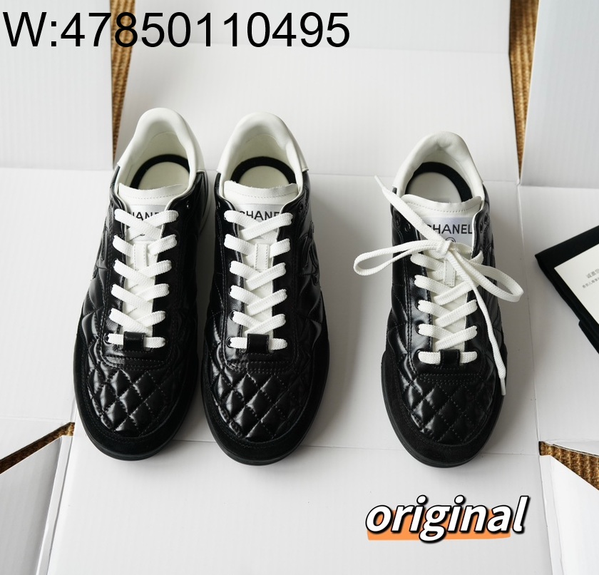 [LP공장] 샤넬 24SS 모노그램 퀼팅 스니커즈 블랙