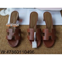 [LP공장] 에르메스 오아시스 샌들 뮬 슬리퍼 커피