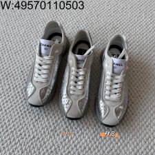 [LP공장] 샤넬 25C 빈티지 스웨이드 이음 스니커즈 실버