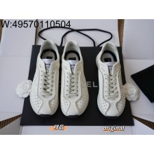 [LP공장] 샤넬 25C CC로고 이음 스니커즈 아이보리