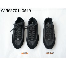 [LP공장] 프라다 컬랩스 리나일론 앤 스웨이드 엘라스티사이즈 스니커즈 블랙