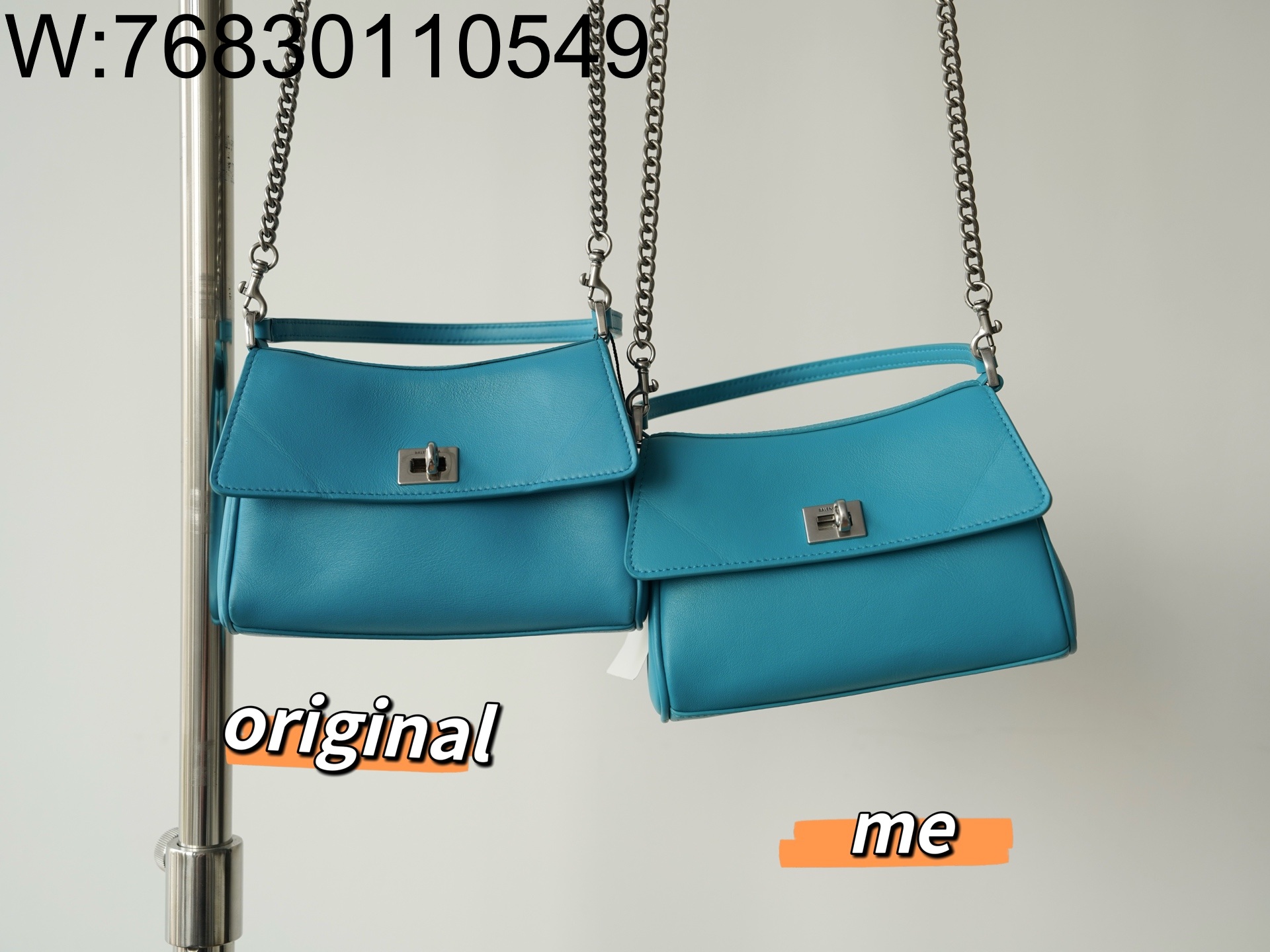 [LP공장] 발렌시아가 로데오 나노 체인 백 16*9.9*4.5cm 스카이 블루