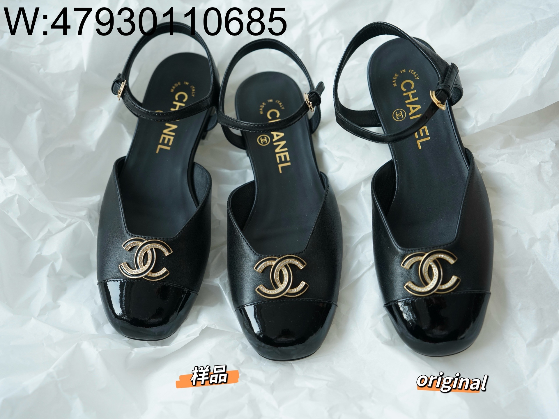 [LP공장] 샤넬 25P 메리제인 플랫슈즈 샌들 블랙