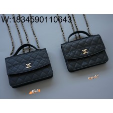 [LP공장] 샤넬 25C 금장 탑 핸들 백팩 미니 블랙 14*18*3cm