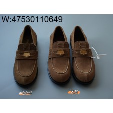 [LP공장] 미우미우 벨벳 앤 스웨이드 페니 로퍼 샌드 베이지