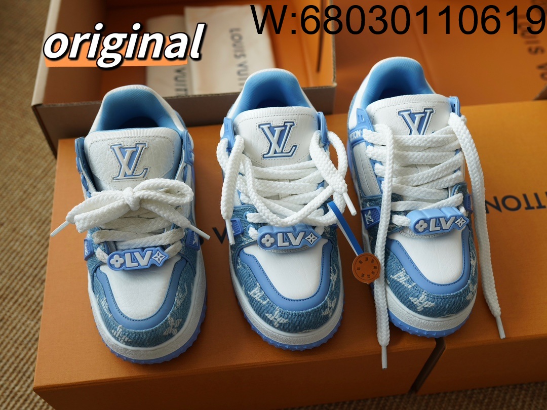 [LP공장] 루이비통 LV 트레이너 맥시 스니커즈 모노그램 데님 블루