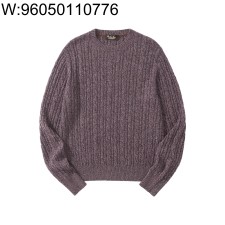 [흰] 로로 피아나  Treccia 캐시미어 라운드넥 니트 퍼플