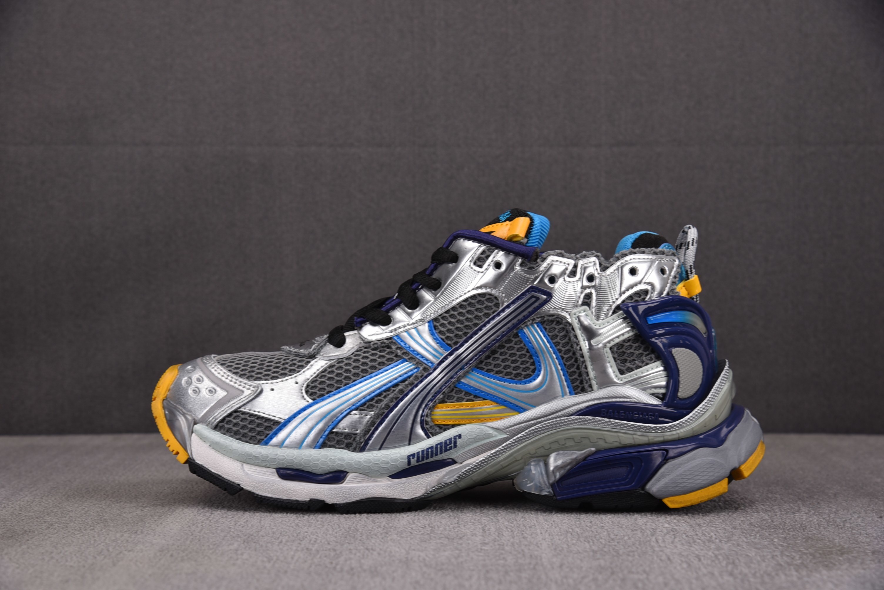 【OK】발렌시아가 러너 실버 블루 오렌지