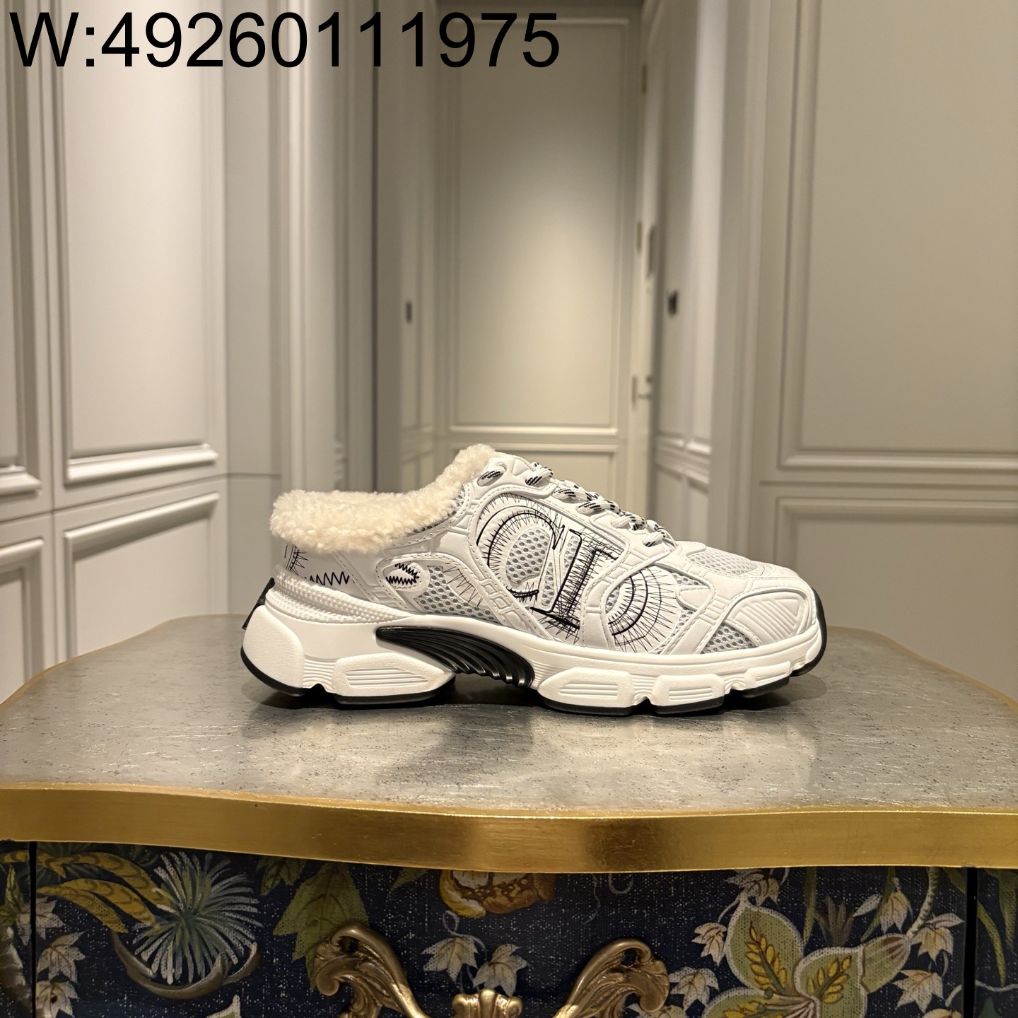 [QR 5009] 디올 디올알프스 디올 크로노 스니커즈 메쉬 화이트