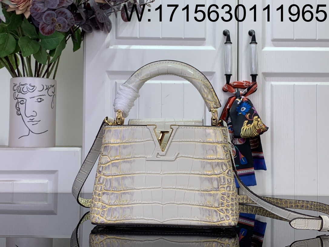 [88factory] 루이비통 카퓌신 미니 악어무늬 M94227 M48865 21*14*8cm