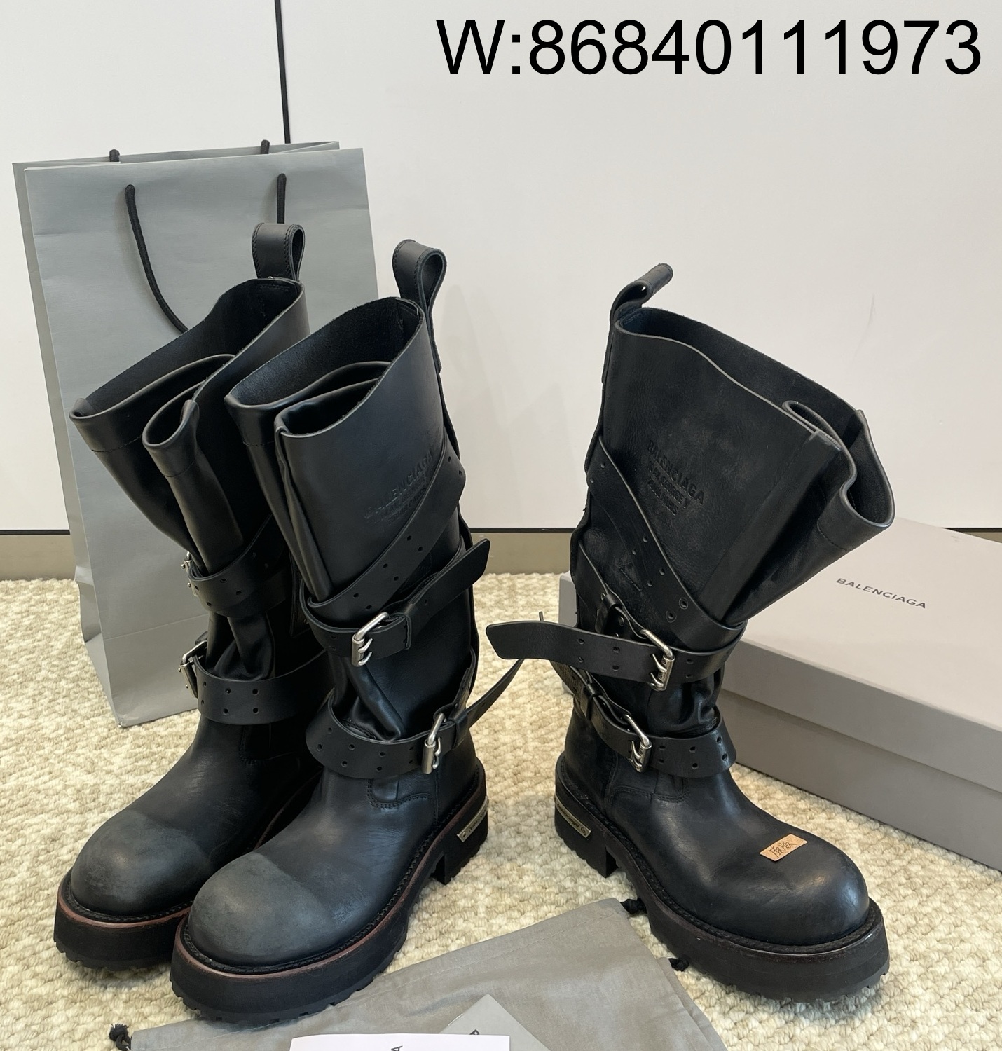 [DXJ] 발렌시아가 베놈 하이 부츠 블랙