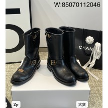 [DXJ] 샤넬 25 빈티지 CC로고 부츠 블랙 금장