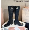 [DXJ] 미우미우 나파 레더 부츠 블랙 6.5cm