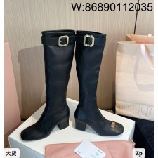 [DXJ] 미우미우 나파 레더 부츠 블랙 6.5cm