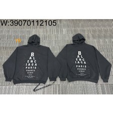 [잔디집2] 발렌시아가 모노그램 자모 프린트 후드티 블랙