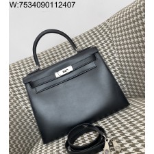 [장인의집] 에르메스 켈리 28 은장 블랙 box