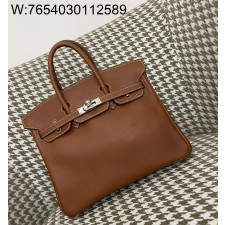 [장인의집] 에르메스 버킨 25 은장 MAP 브라운