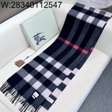 AGG 버버리 캐시미어 클래식 체크 스카프 40*180cm 다크 그레이