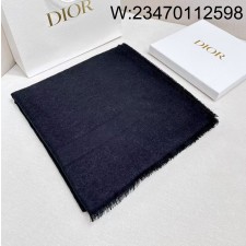 AGG 디올 순색 오블리크 스퀘어 스카프 140*140cm 블랙