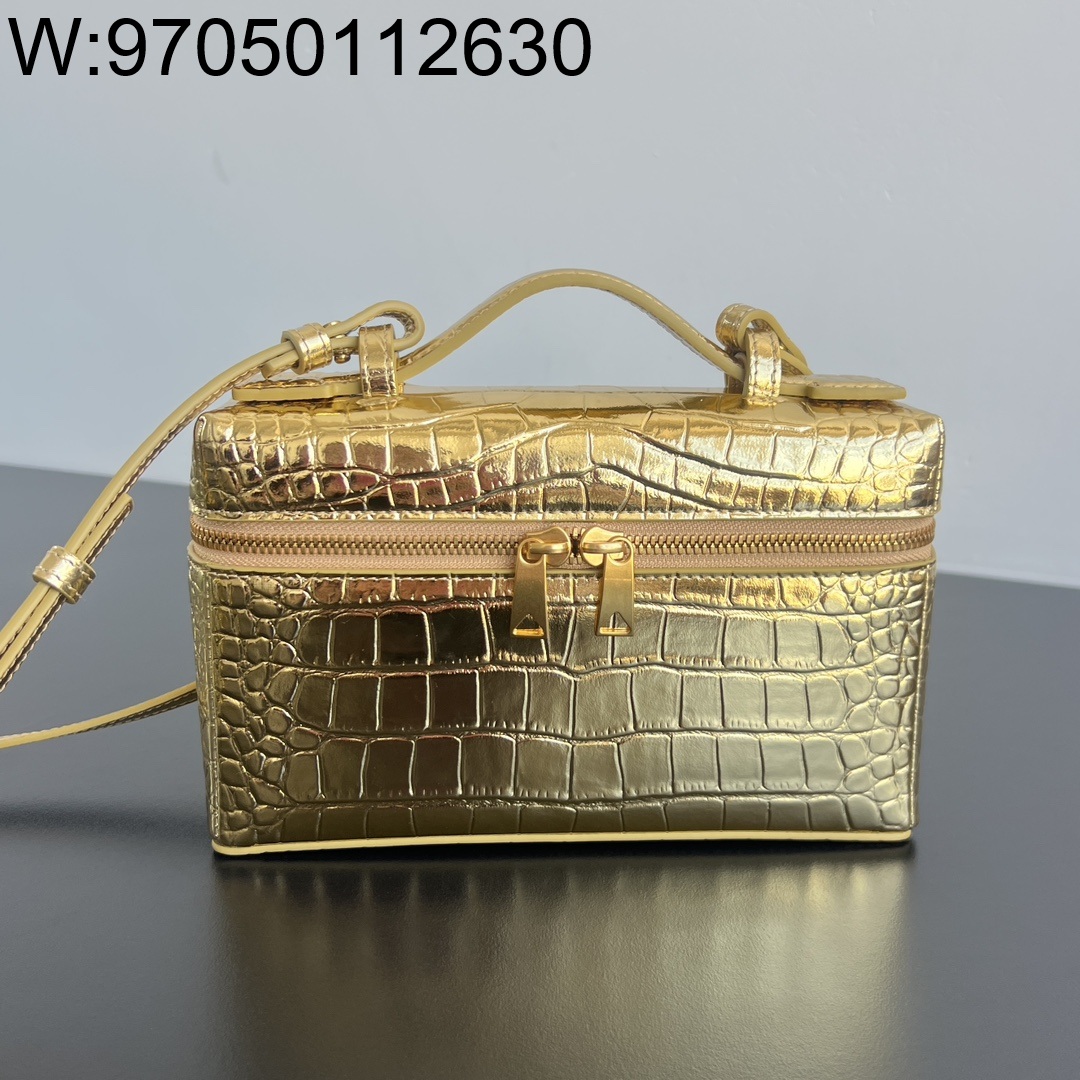 징 팩토리 보테가베네타 뱅뱅 배니티 케이스 789109 22*12.5*5cm 골드