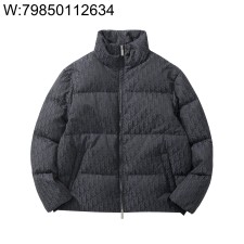 [흰] 디올 오블리크 다운 자켓 블랙 패딩