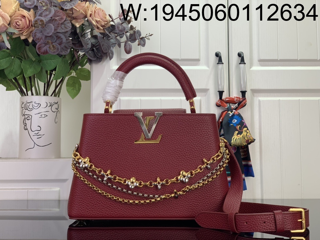 [88factory] 루이비통 카퓌신 BB M27034 17.3*9*27cm 다크 레드