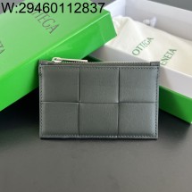 징 팩토리 보테가베네타 맥시 인트레치아토 지퍼 카드지갑 679843 11.8*7.5cm 다크 그레이