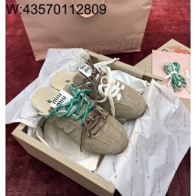 [WZ1] 뉴발란스 x 미우미우 530 SL 스웨이드 뮬 에크루 슬리퍼