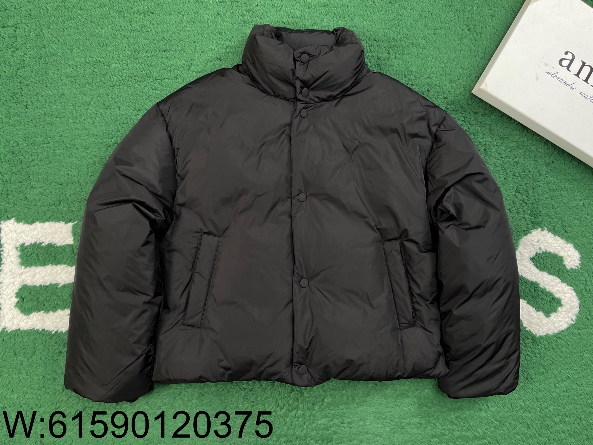 [잔디집1] 아미 ADC 순색 다운 자켓 패딩 블랙