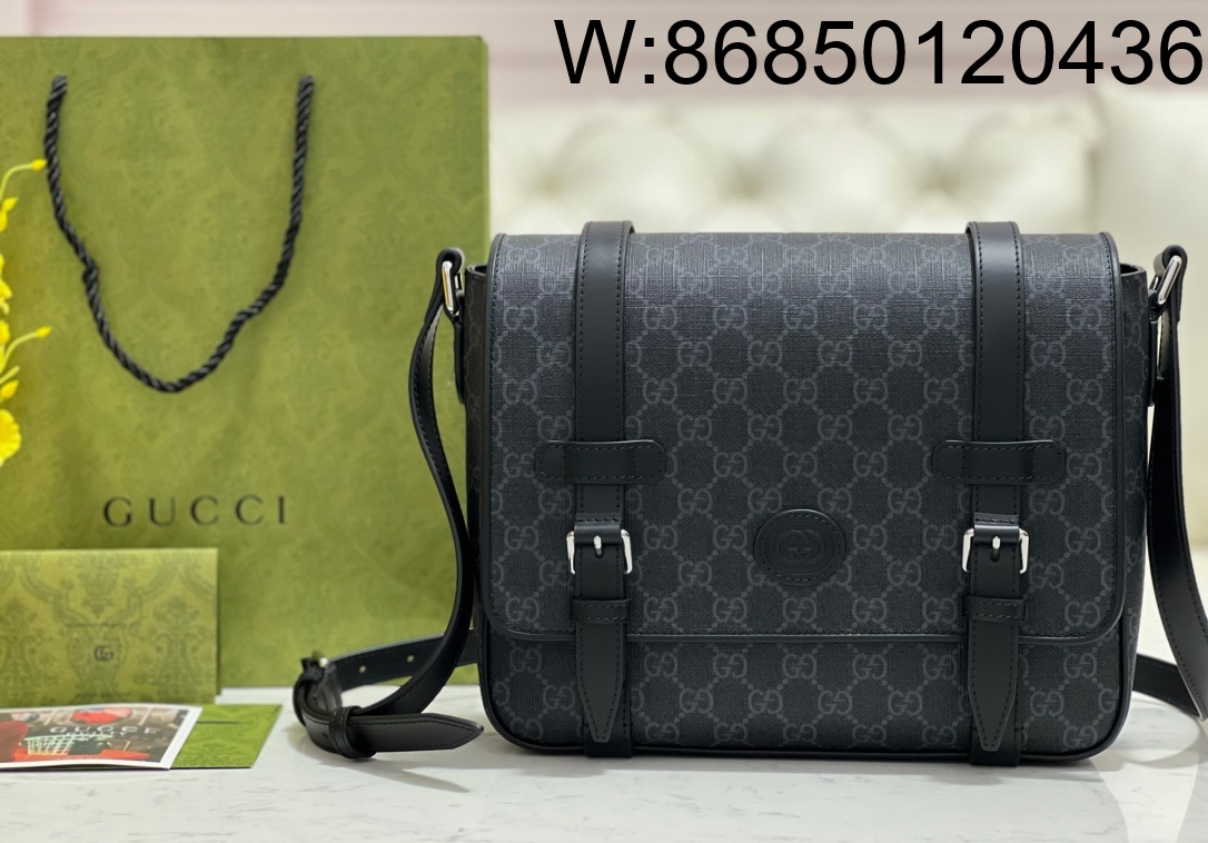 [JHL] 구찌 GG 슈프림 메신저백 블랙 658542 28*24*5cm