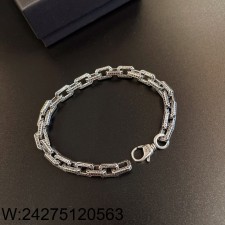 AGG 크롬하츠 각인 볼드 체인 팔찌