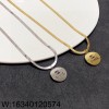 AGG 샤넬 모노그램 CC로고 동그라미 펜던트 목걸이 2컬러
