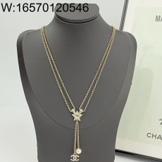 AGG 샤넬 별 이중 체인 태슬 ...