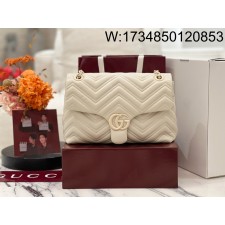 [JHL] 구찌 GG 마몽 미디엄 숄더백 아이보리 850676 31*17*8cm