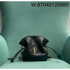 Pomegrante 생로랑  램스킨 소재 JAMIE 미니 숄더 파우치 블랙 859174 14.5*15.5*8cm