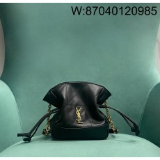 Pomegrante 생로랑  램스킨 소재 JAMIE 미니 숄더 파우치 블랙 859174 14.5*15.5*8cm