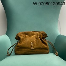 Pomegrante 생로랑 스웨이드 소재 JAMIE 숄더 파우치 862712 26*18*12.5cm 브라운