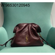 Pomegrante 생로랑 램스킨 소재 JAMIE 숄더 파우치 862712 26*18*12.5cm 와인