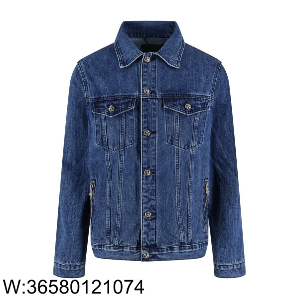 [잔디집2] 크롬하츠 워싱 데님 자켓 블루