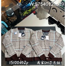 V공장 루이비통 텍스처드 플래이드 가디건 멀티컬러 1AJBSP